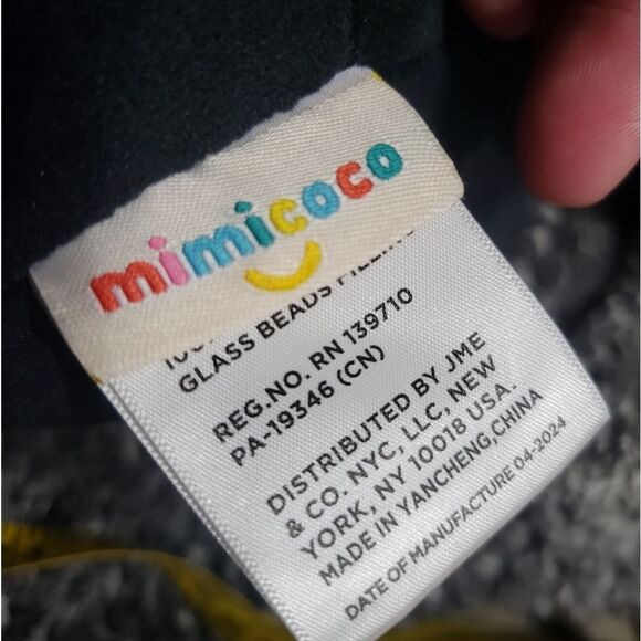 Mimicoco Vampire Smokey Black Cat Weighted Plush 12" - Picture 6 of 6